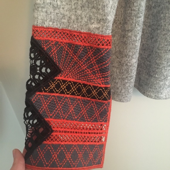 Wanna B Gray Sweater with Embellished Slee… - Picture 4 of 9